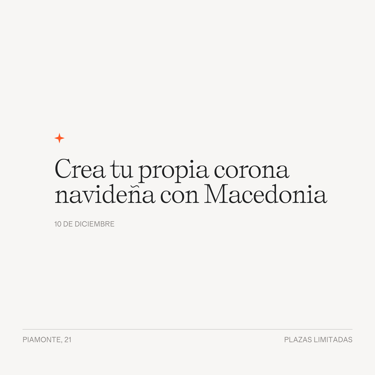 Crea tu propia corona navideña con Macedonia - LACONICUM