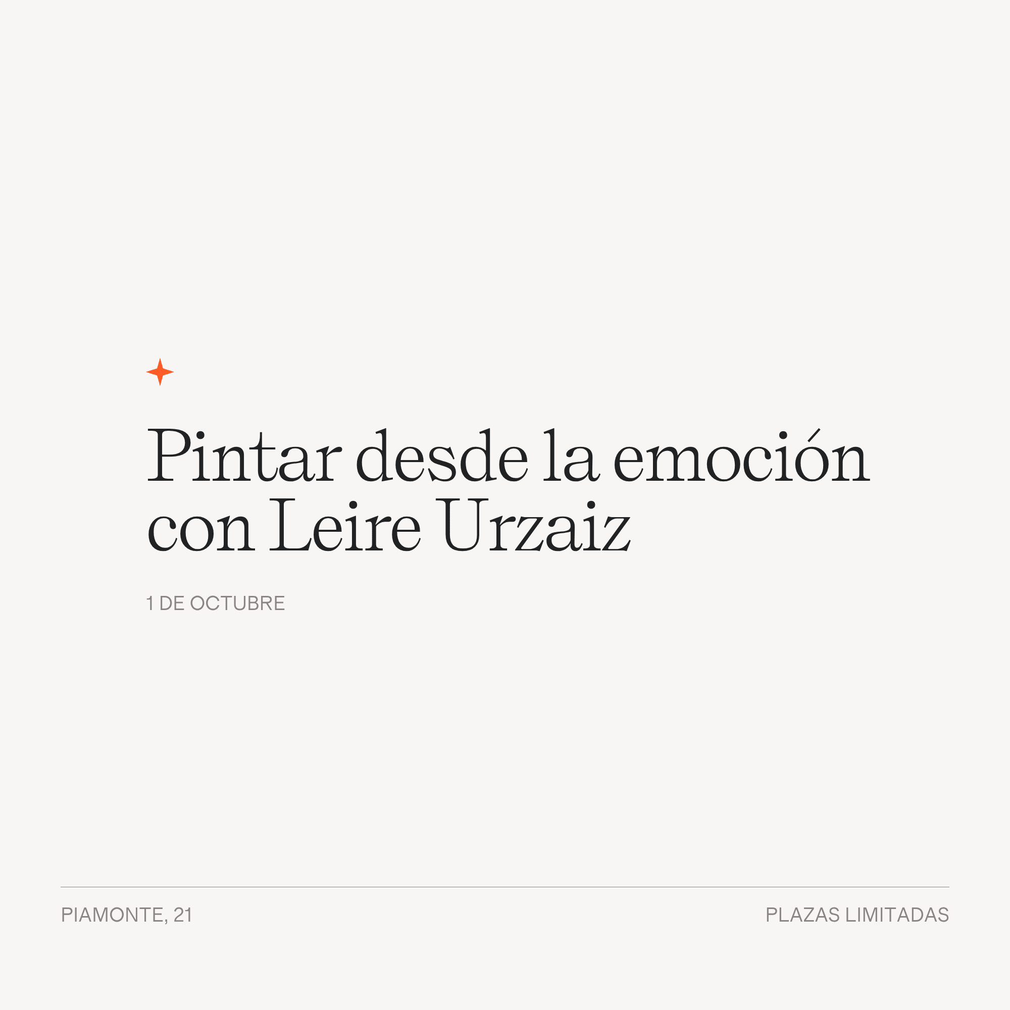 Pintar desde la emoción con Leire Urzaiz - LACONICUM