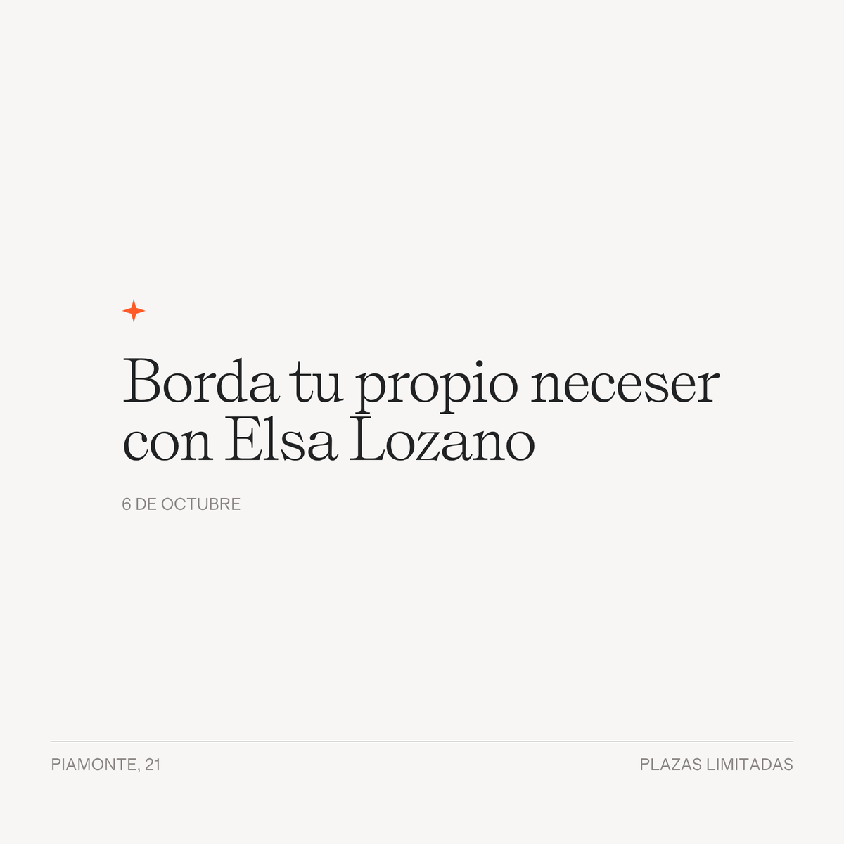 Borda tu propio neceser con Elsa Lozano - LACONICUM