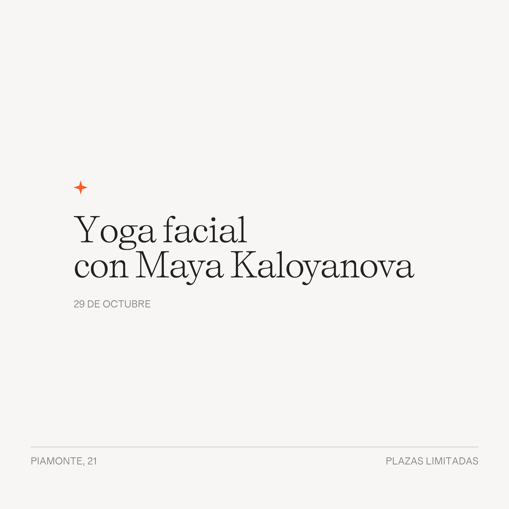 Taller de Yoga Facial - LACONICUM